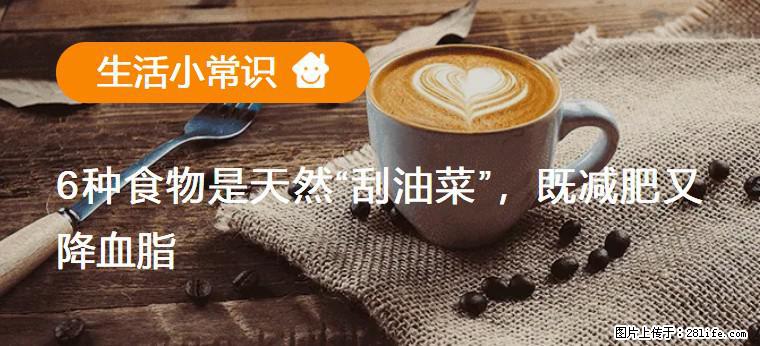【生活小常识】6种食物是天然“刮油菜”，既减肥又降血脂 - 淮北生活资讯 - 淮北28生活网 huaibei.28life.com